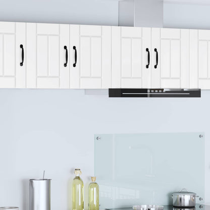 vidaXL Wall Cabinet LUCCA 2 pcs High Gloss White 30 x 31 x 40 cm