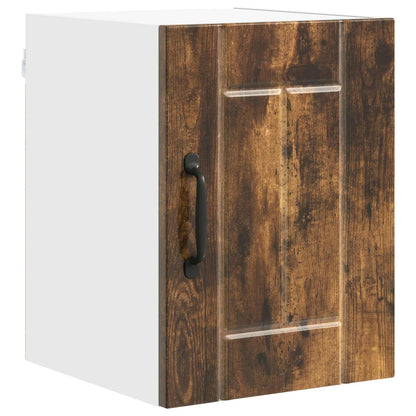 vidaXL Wall Cabinet LUCCA 2 pcs Smoked Oak 30 x 31 x 40 cm
