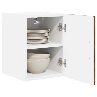vidaXL Wall Cabinet LUCCA 2 pcs Smoked Oak 30 x 31 x 40 cm