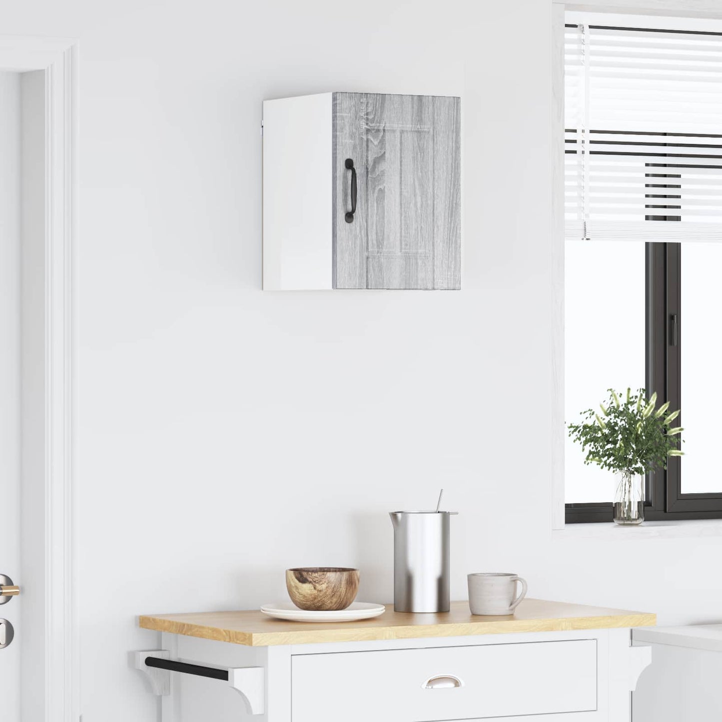 vidaXL Wall Cabinet LUCCA Grey Sonoma 30 x 31 x 40 cm Engineered Wood