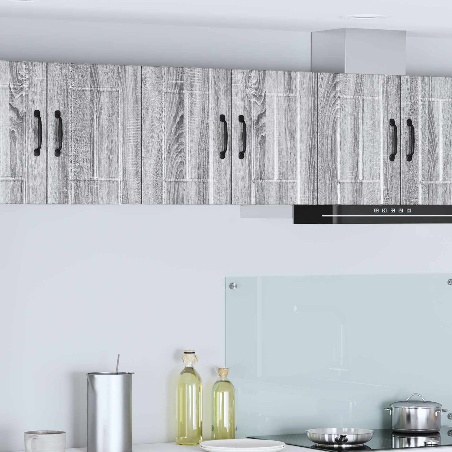 vidaXL Wall Cabinet LUCCA 2 pcs Grey Sonoma 30 x 31 x 40 cm