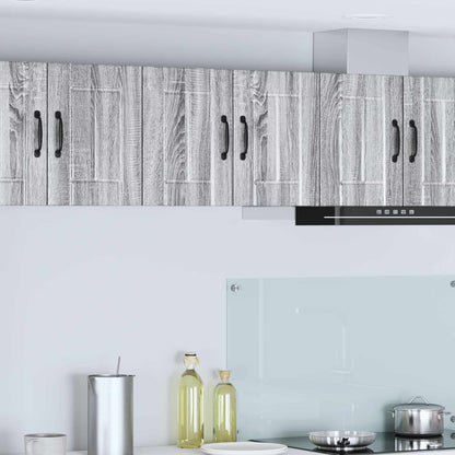 vidaXL Wall Cabinet LUCCA 2 pcs Grey Sonoma 30 x 31 x 40 cm