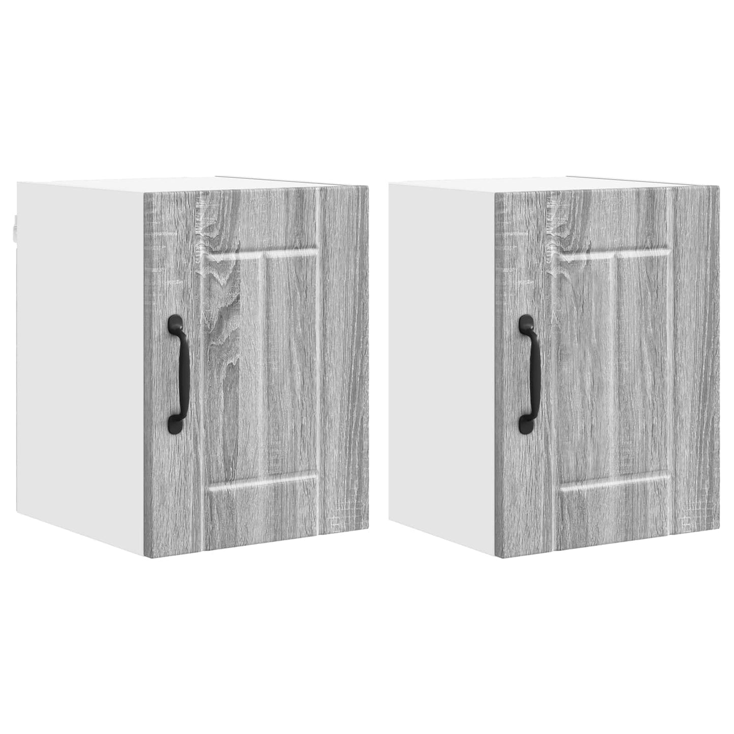 vidaXL Wall Cabinet LUCCA 2 pcs Grey Sonoma 30 x 31 x 40 cm