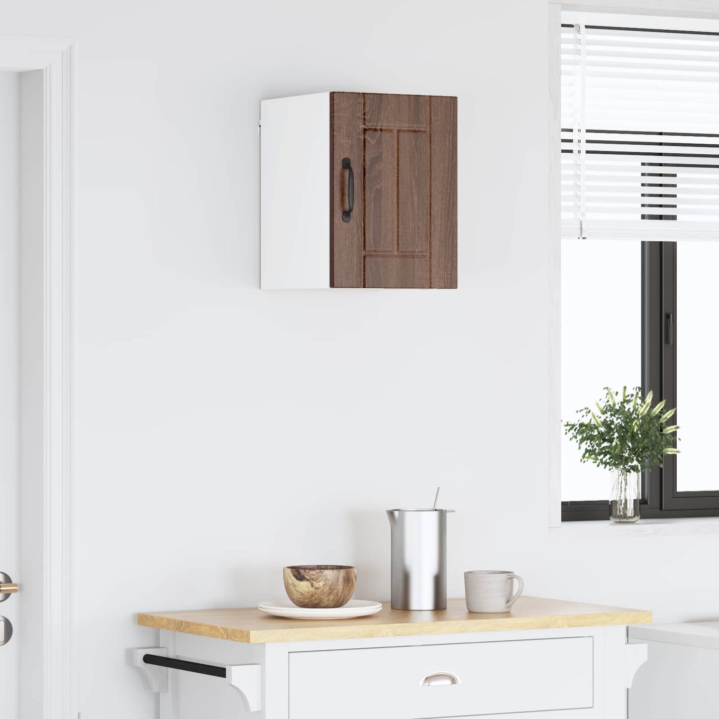 vidaXL Wall Cabinet LUCCA Brown Oak 30 x 31 x 40 cm Engineered Wood