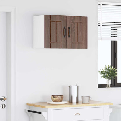 vidaXL Wall Cabinet LUCCA 2 pcs Brown Oak 30 x 31 x 40 cm