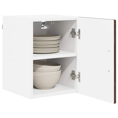 vidaXL Wall Cabinet LUCCA 2 pcs Brown Oak 30 x 31 x 40 cm