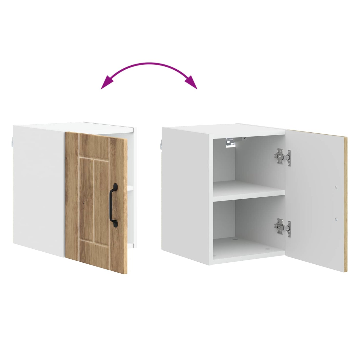 vidaXL Wall Cabinet LUCCA Artisan Oak 30 x 31 x 40 cm Engineered Wood