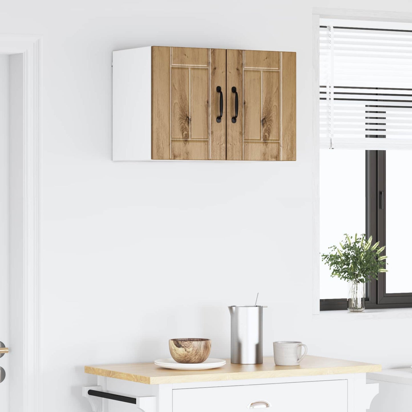 vidaXL Wall Cabinet LUCCA 2 pcs Artisan Oak 30 x 31 x 40 cm