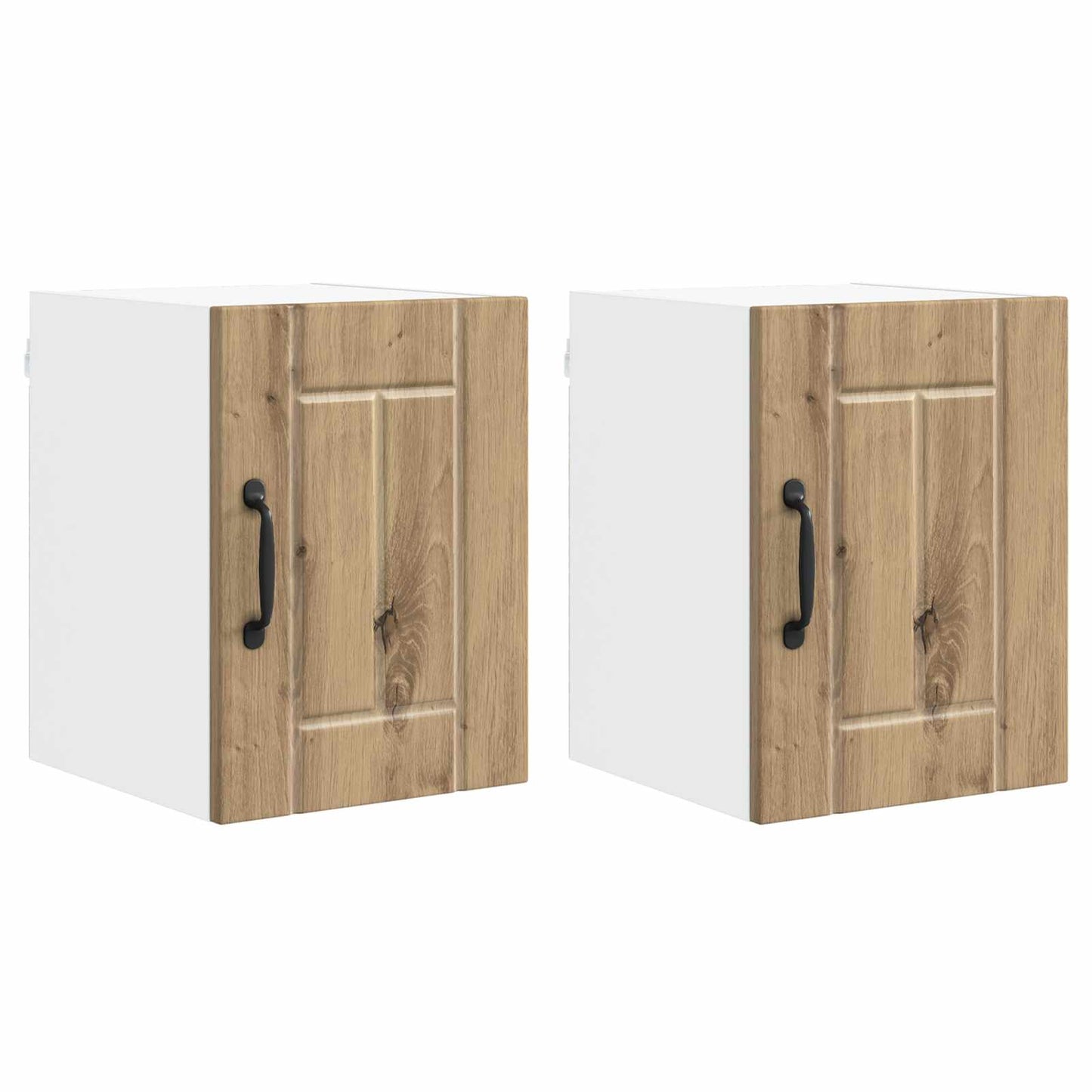 vidaXL Wall Cabinet LUCCA 2 pcs Artisan Oak 30 x 31 x 40 cm