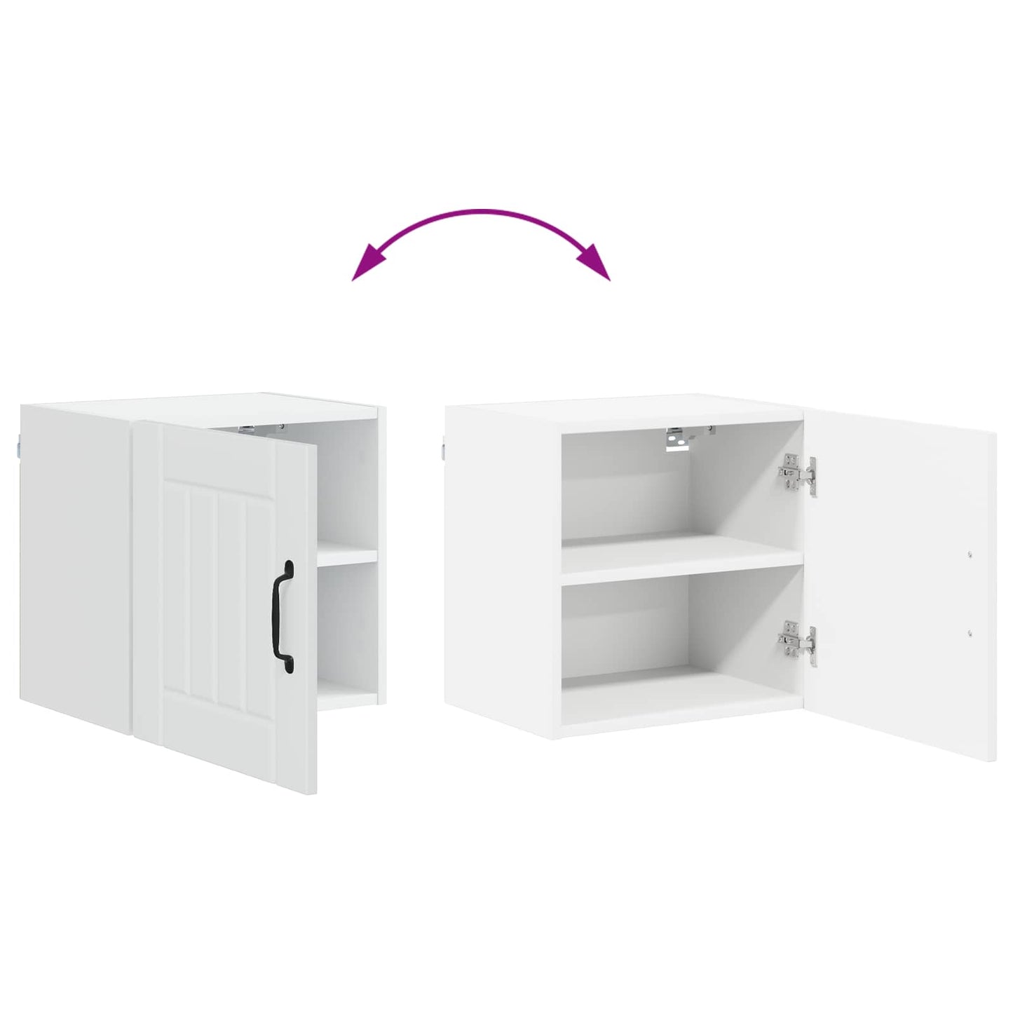 vidaXL Wall Cabinet LUCCA White 40 x 31 x 40 cm Engineered Wood