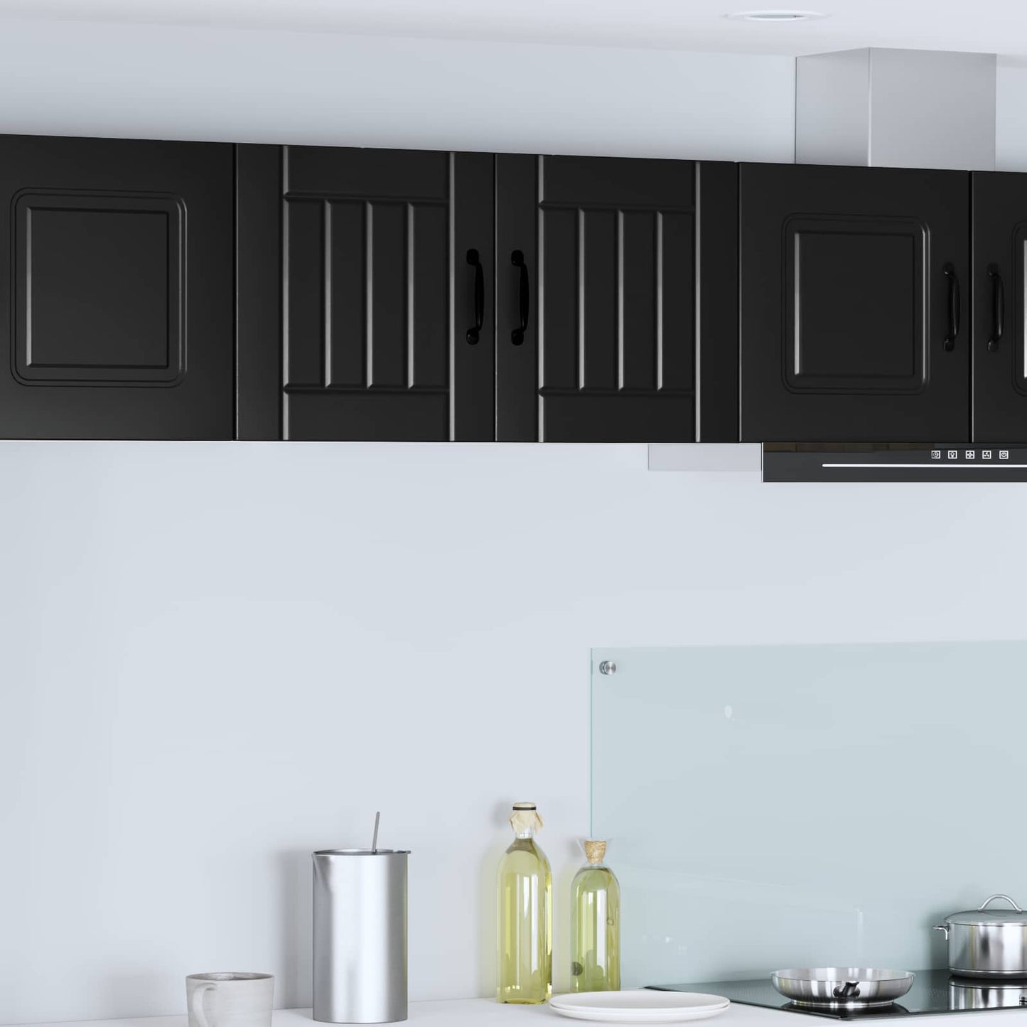 vidaXL Wall Cabinet LUCCA Black 40 x 31 x 40 cm Engineered Wood