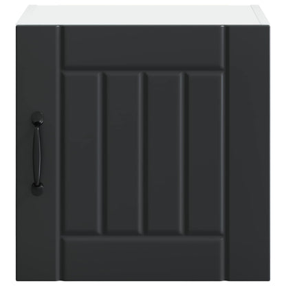 vidaXL Wall Cabinet LUCCA Black 40 x 31 x 40 cm Engineered Wood