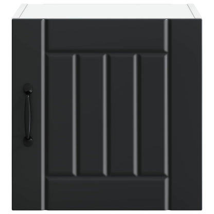 vidaXL Wall Cabinet LUCCA 2 pcs Black 40 x 31 x 40 cm Engineered Wood