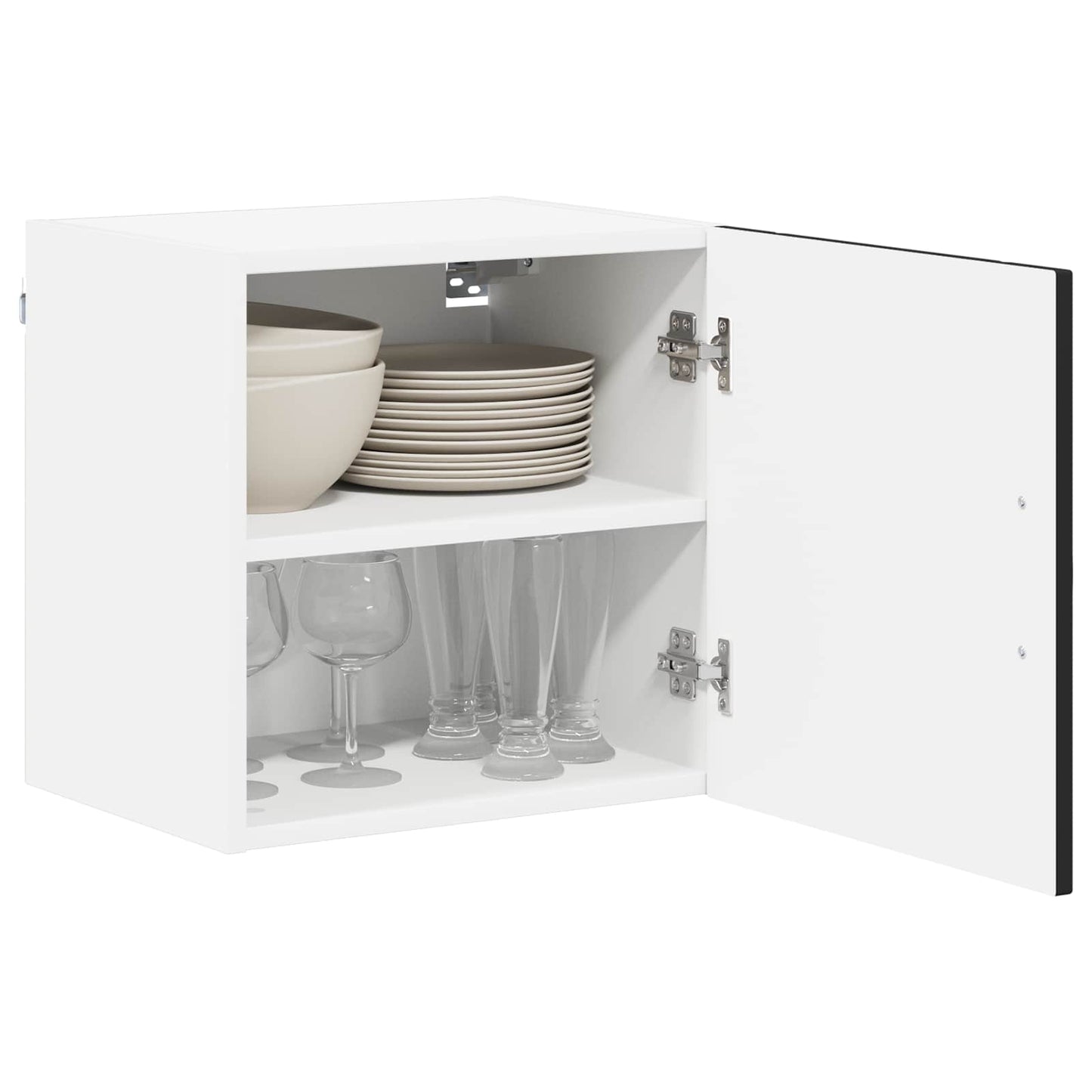 vidaXL Wall Cabinet LUCCA 2 pcs Black 40 x 31 x 40 cm Engineered Wood