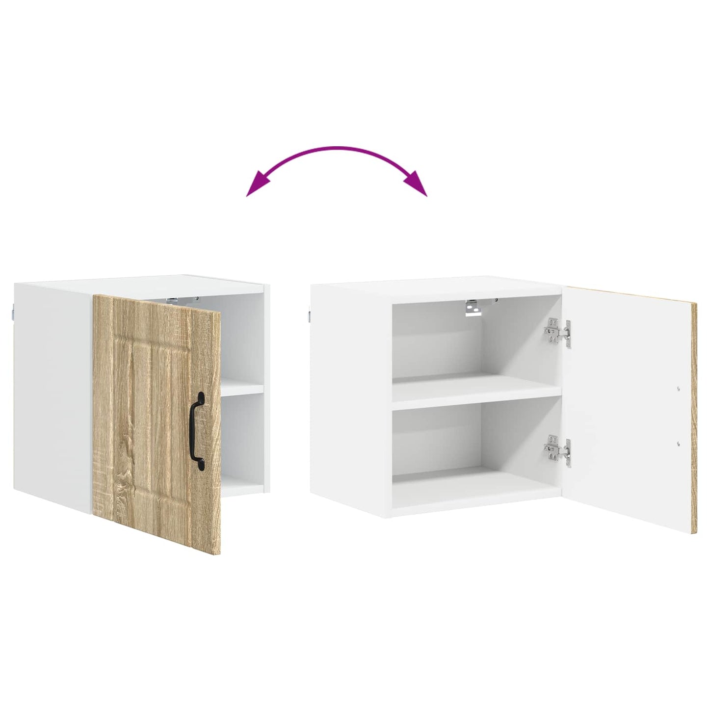 vidaXL Wall Cabinet LUCCA Sonoma Oak 40 x 31 x 40 cm Engineered Wood