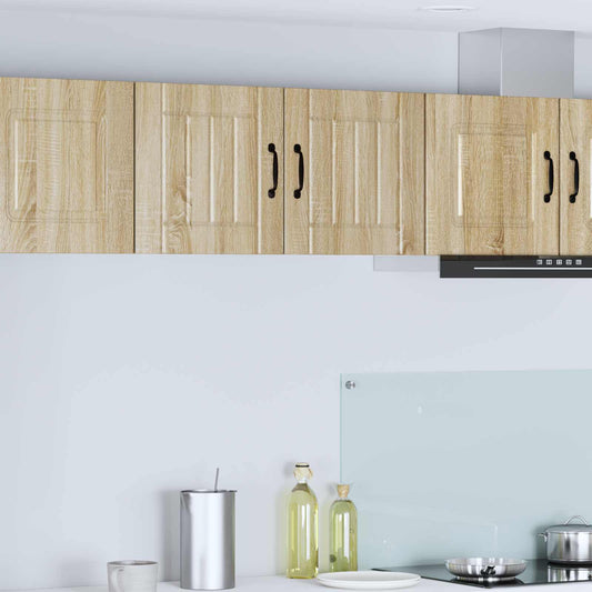 vidaXL Wall Cabinet LUCCA 2 pcs Sonoma Oak 40 x 31 x 40 cm