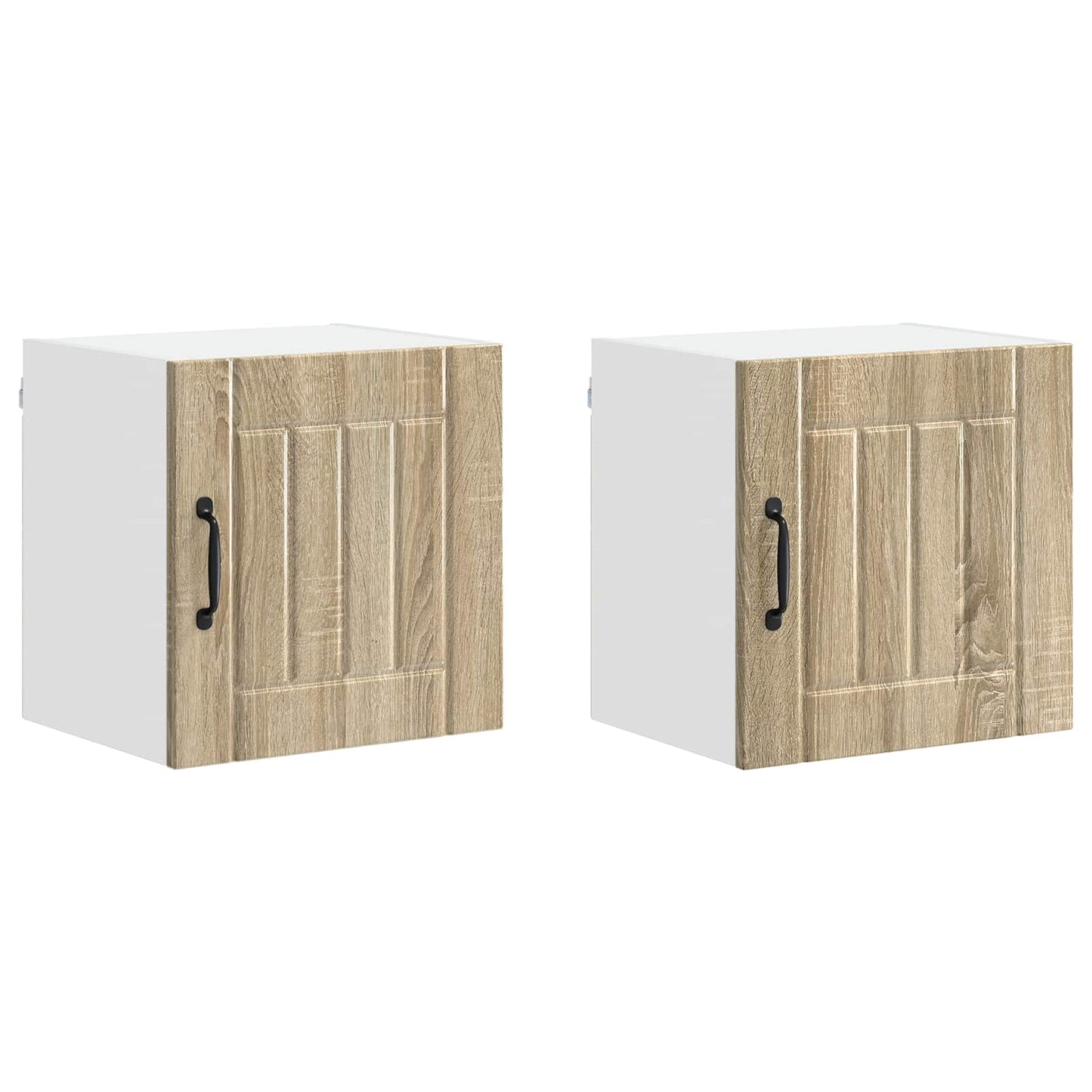 vidaXL Wall Cabinet LUCCA 2 pcs Sonoma Oak 40 x 31 x 40 cm