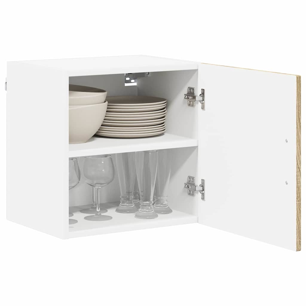 vidaXL Wall Cabinet LUCCA 2 pcs Sonoma Oak 40 x 31 x 40 cm