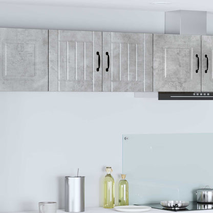 vidaXL Wall Cabinet LUCCA 2 pcs Concrete Grey 40 x 31 x 40 cm
