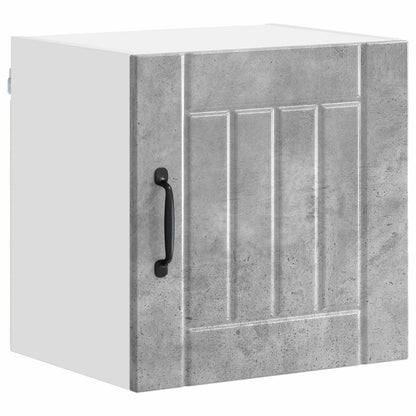vidaXL Wall Cabinet LUCCA 2 pcs Concrete Grey 40 x 31 x 40 cm