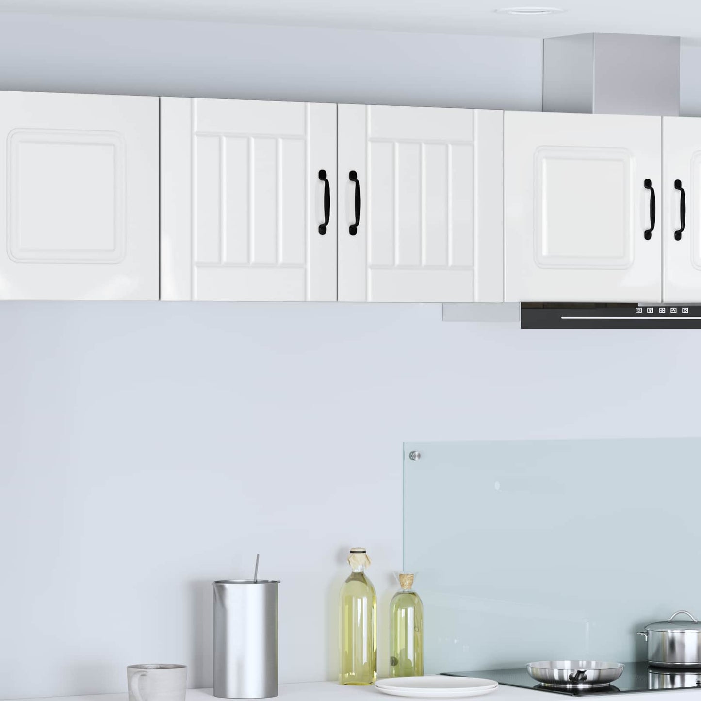 vidaXL Wall Cabinet LUCCA 2 pcs High Gloss White 40 x 31 x 40 cm
