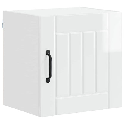 vidaXL Wall Cabinet LUCCA 2 pcs High Gloss White 40 x 31 x 40 cm