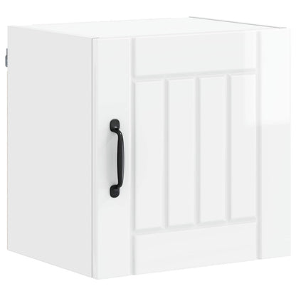 vidaXL Wall Cabinet LUCCA 2 pcs High Gloss White 40 x 31 x 40 cm