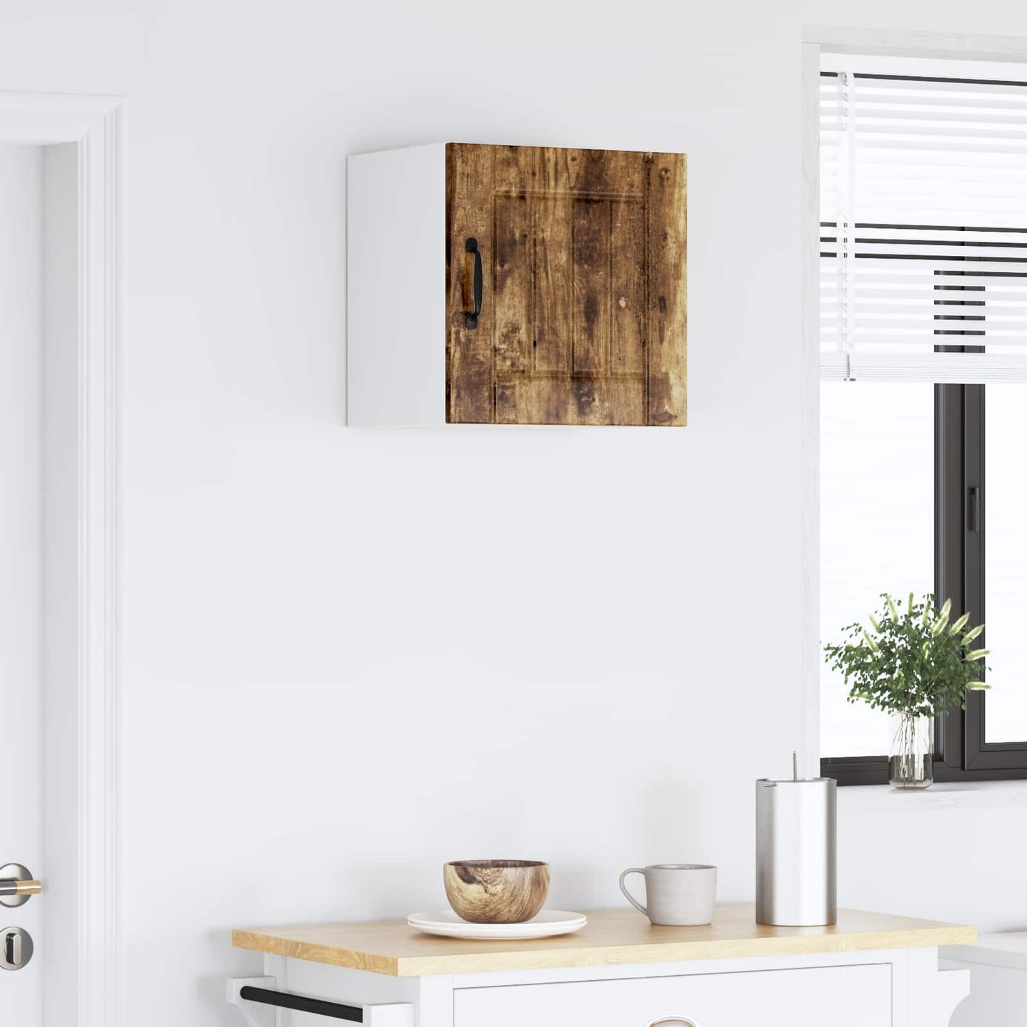 vidaXL Wall Cabinet LUCCA Smoked Oak 40 x 31 x 40 cm Engineered Wood