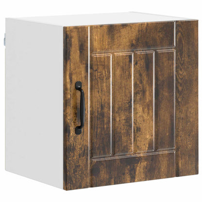 vidaXL Wall Cabinet LUCCA 2 pcs Smoked Oak 40 x 31 x 40 cm