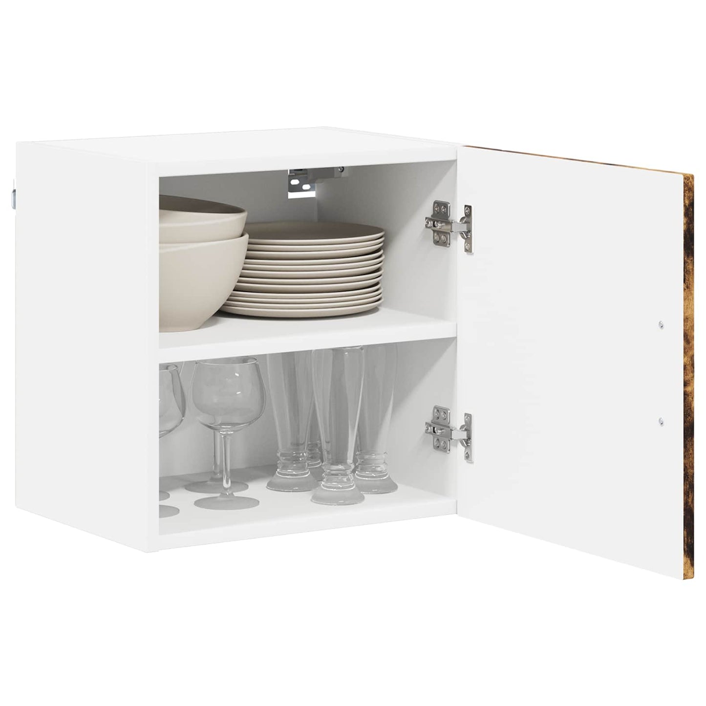 vidaXL Wall Cabinet LUCCA 2 pcs Smoked Oak 40 x 31 x 40 cm