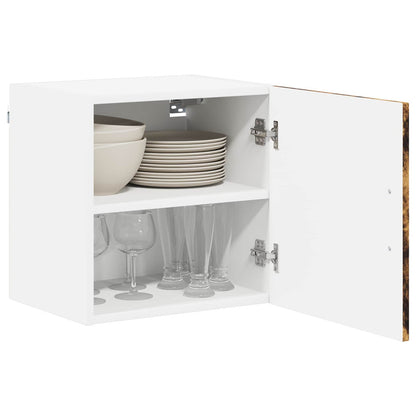 vidaXL Wall Cabinet LUCCA 2 pcs Smoked Oak 40 x 31 x 40 cm
