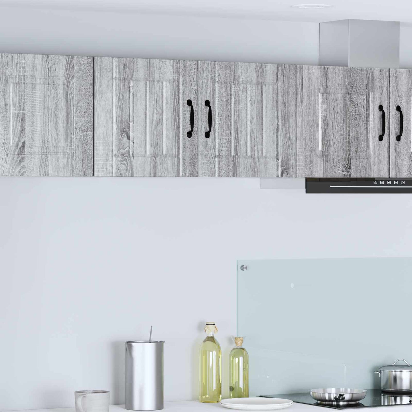 vidaXL Wall Cabinet LUCCA Grey Sonoma 40 x 31 x 40 cm Engineered Wood