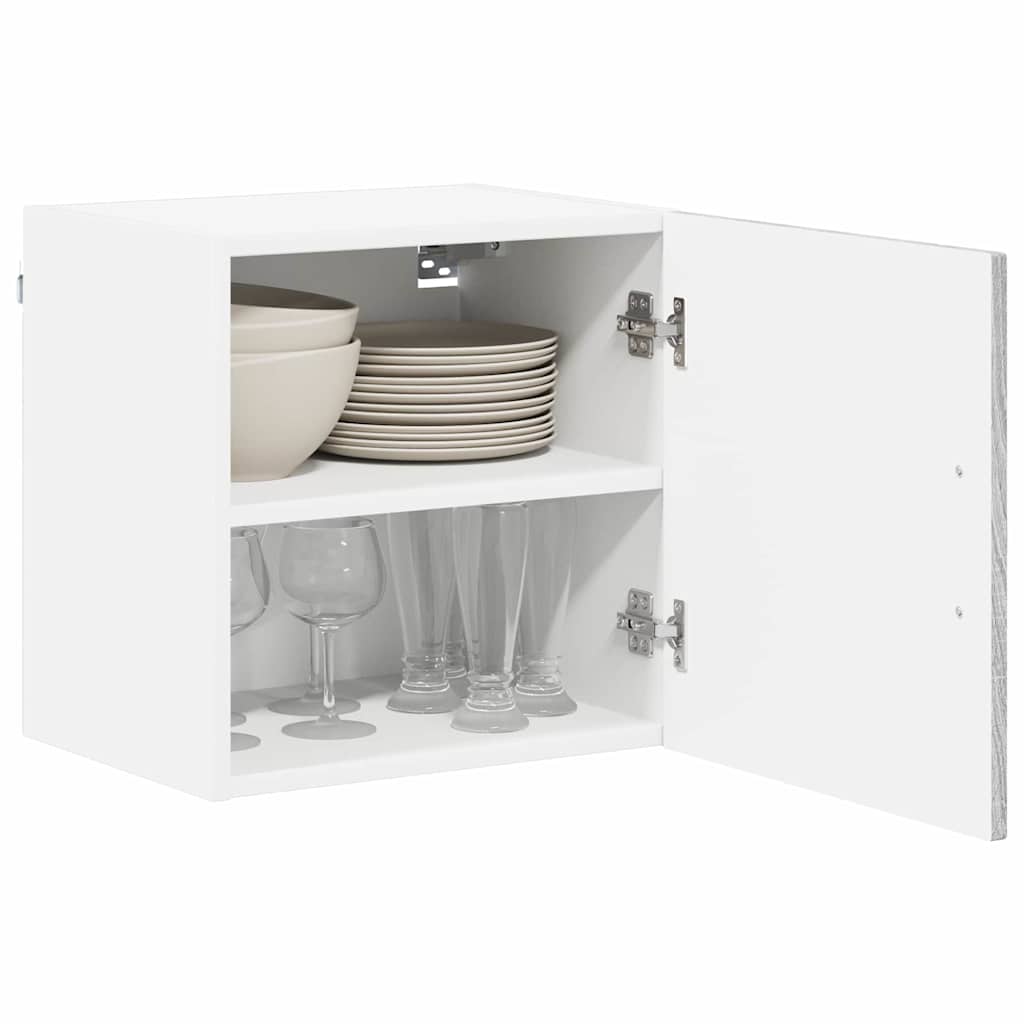 vidaXL Wall Cabinet LUCCA Grey Sonoma 40 x 31 x 40 cm Engineered Wood