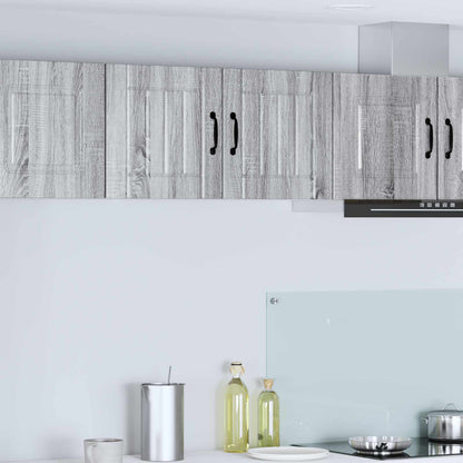 vidaXL Wall Cabinet LUCCA 2 pcs Grey Sonoma 40 x 31 x 40 cm