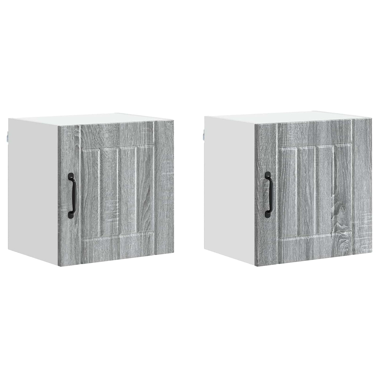 vidaXL Wall Cabinet LUCCA 2 pcs Grey Sonoma 40 x 31 x 40 cm