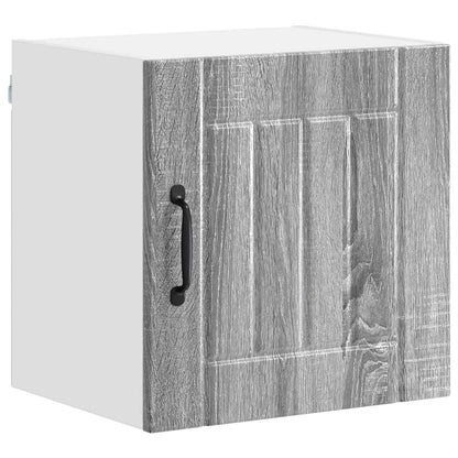 vidaXL Wall Cabinet LUCCA 2 pcs Grey Sonoma 40 x 31 x 40 cm