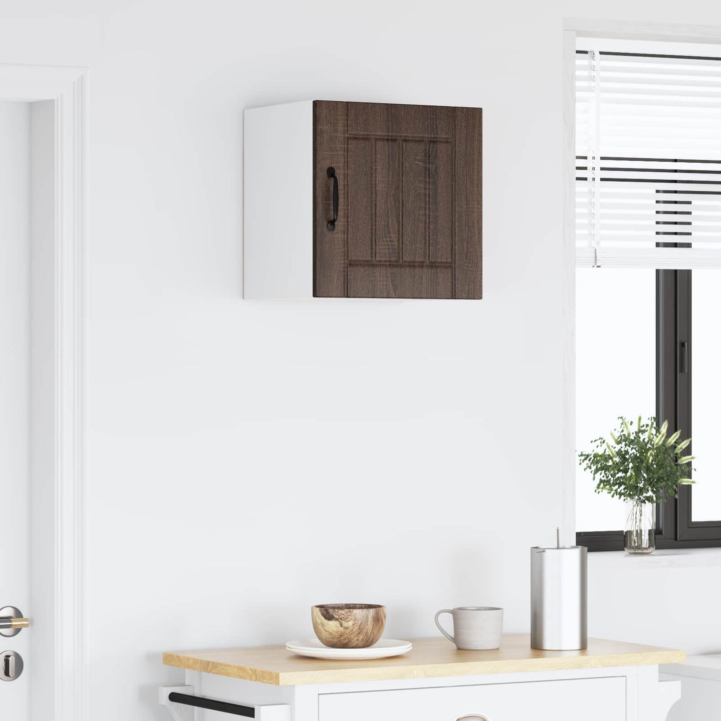 vidaXL Wall Cabinet LUCCA Brown Oak 40 x 31 x 40 cm Engineered Wood