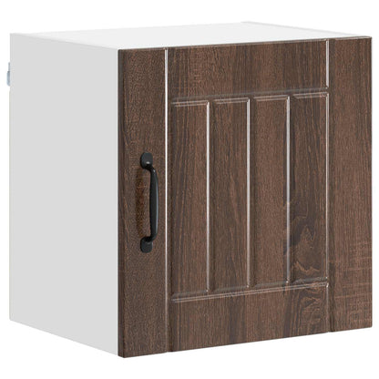 vidaXL Wall Cabinet LUCCA Brown Oak 40 x 31 x 40 cm Engineered Wood