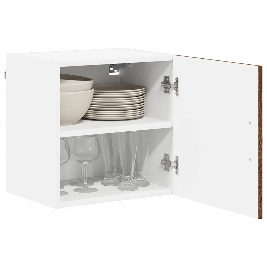vidaXL Wall Cabinet LUCCA Brown Oak 40 x 31 x 40 cm Engineered Wood