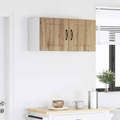vidaXL Wall Cabinet LUCCA 2 pcs Artisan Oak Engineered Wood