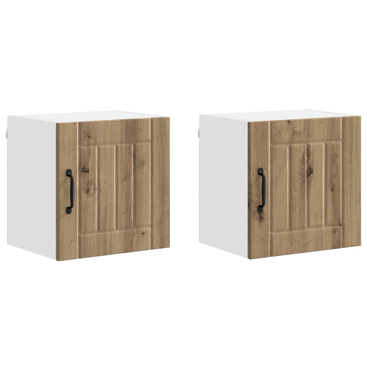vidaXL Wall Cabinet LUCCA 2 pcs Artisan Oak Engineered Wood