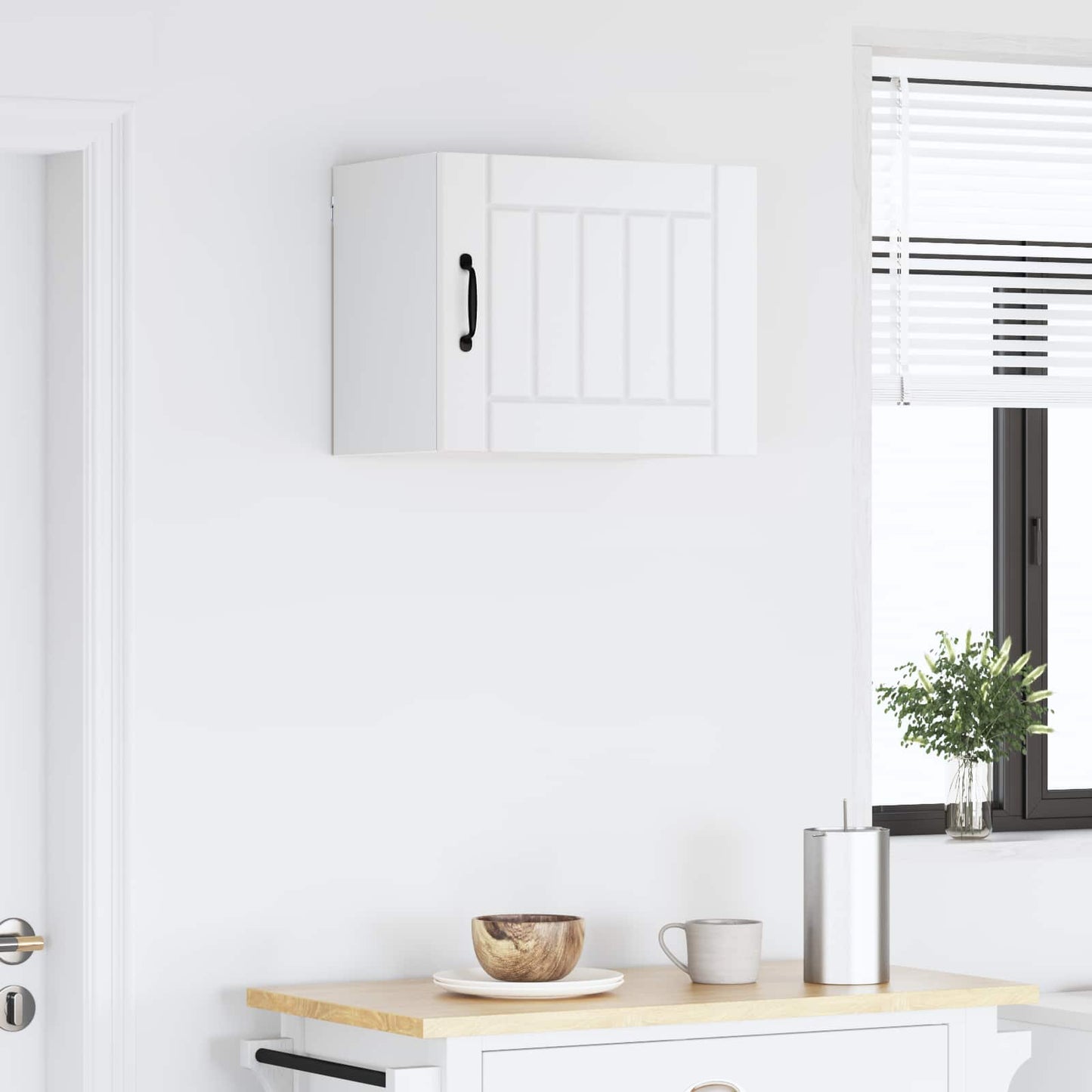 vidaXL Wall Cabinet LUCCA White 50 x 31 x 40 cm Engineered Wood
