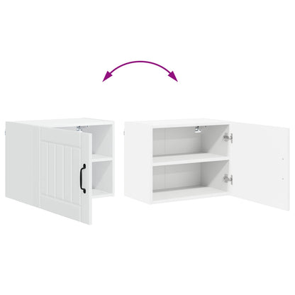 vidaXL Wall Cabinet LUCCA White 50 x 31 x 40 cm Engineered Wood