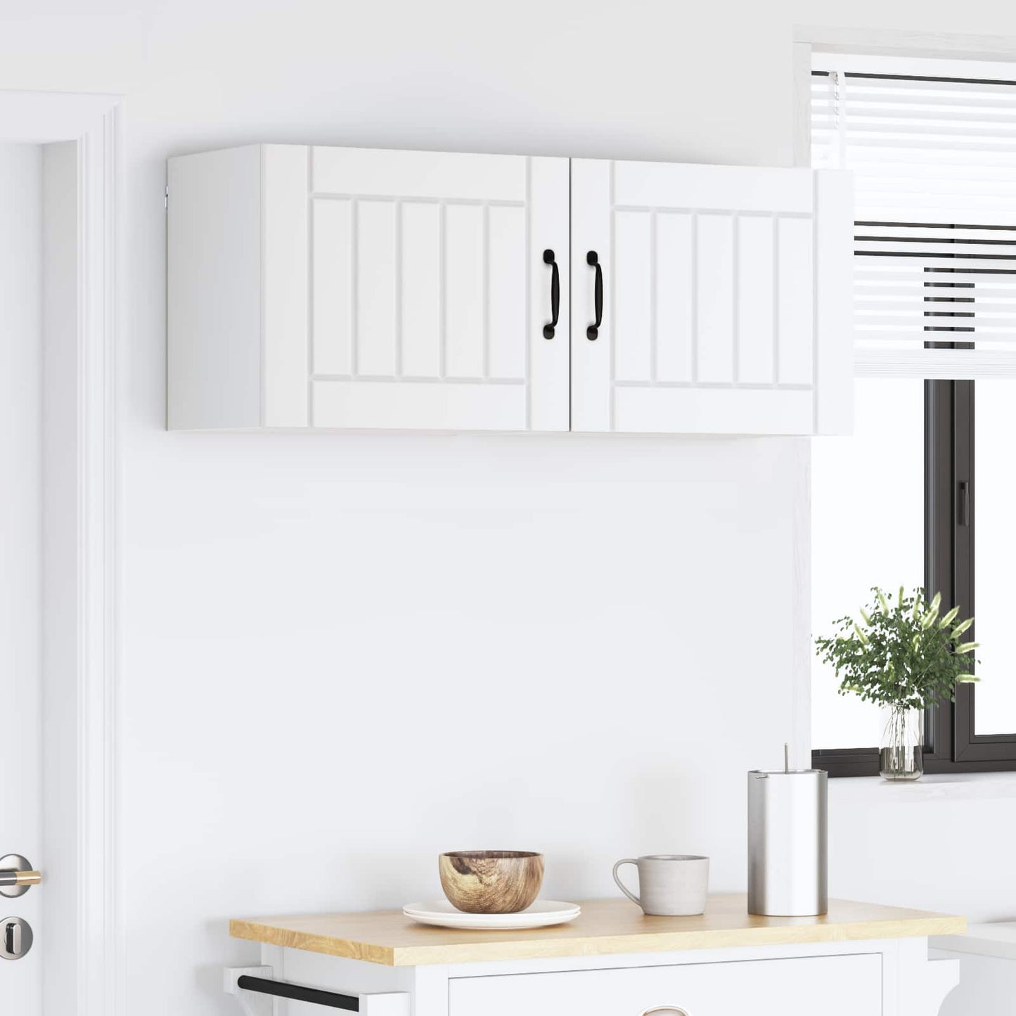 vidaXL Wall Cabinet LUCCA 2 pcs White 50 x 31 x 40 cm Engineered Wood