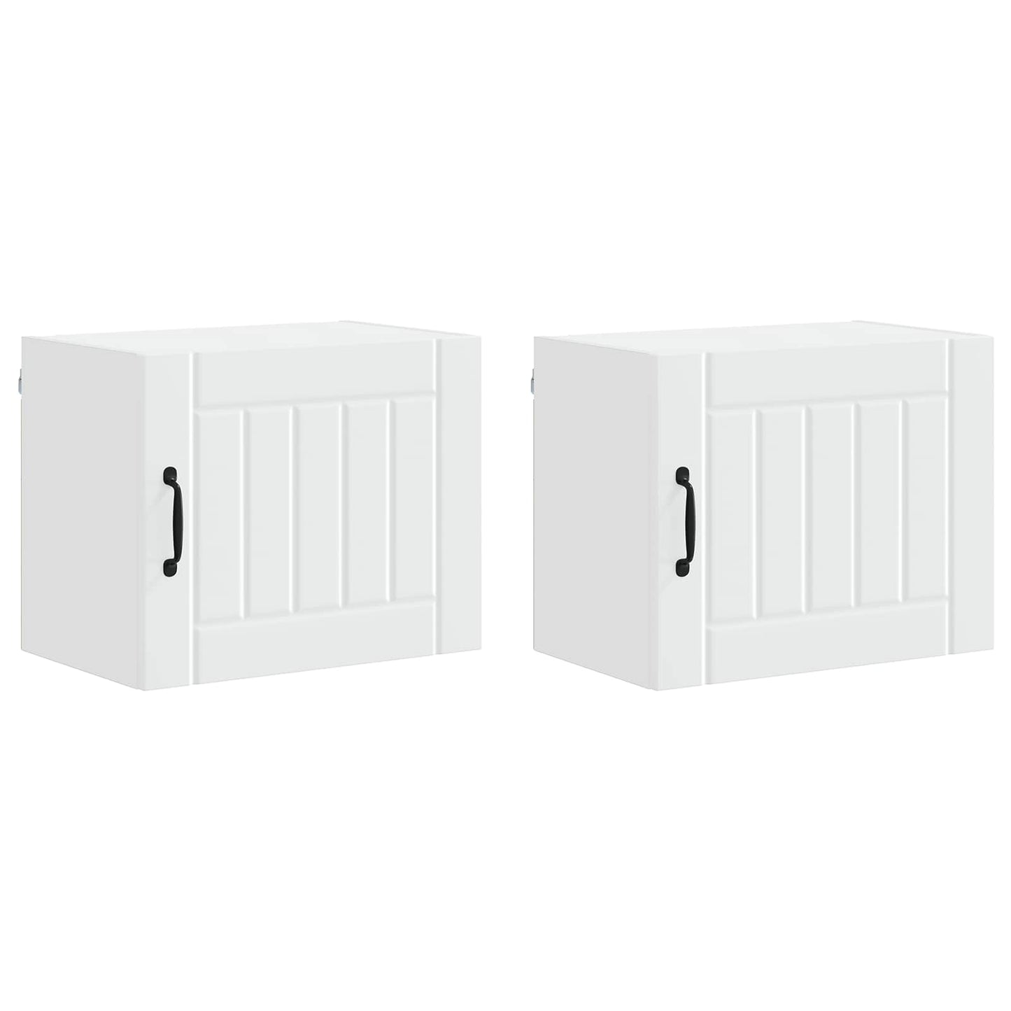 vidaXL Wall Cabinet LUCCA 2 pcs White 50 x 31 x 40 cm Engineered Wood