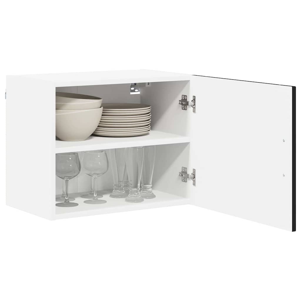 vidaXL Wall Cabinet LUCCA Black 50 x 31 x 40 cm Engineered Wood