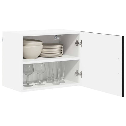vidaXL Wall Cabinet LUCCA Black 50 x 31 x 40 cm Engineered Wood