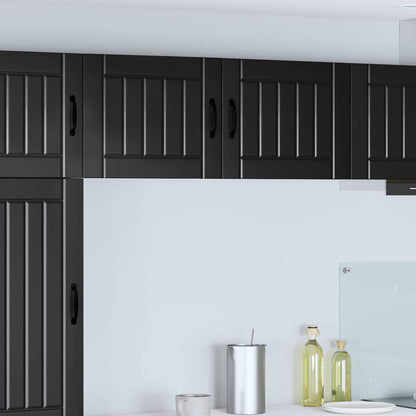 vidaXL Wall Cabinet LUCCA 2 pcs Black 50 x 31 x 40 cm Engineered Wood
