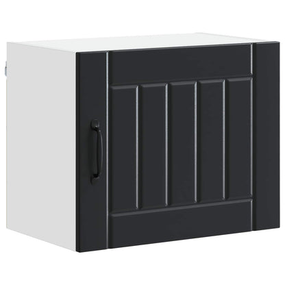 vidaXL Wall Cabinet LUCCA 2 pcs Black 50 x 31 x 40 cm Engineered Wood