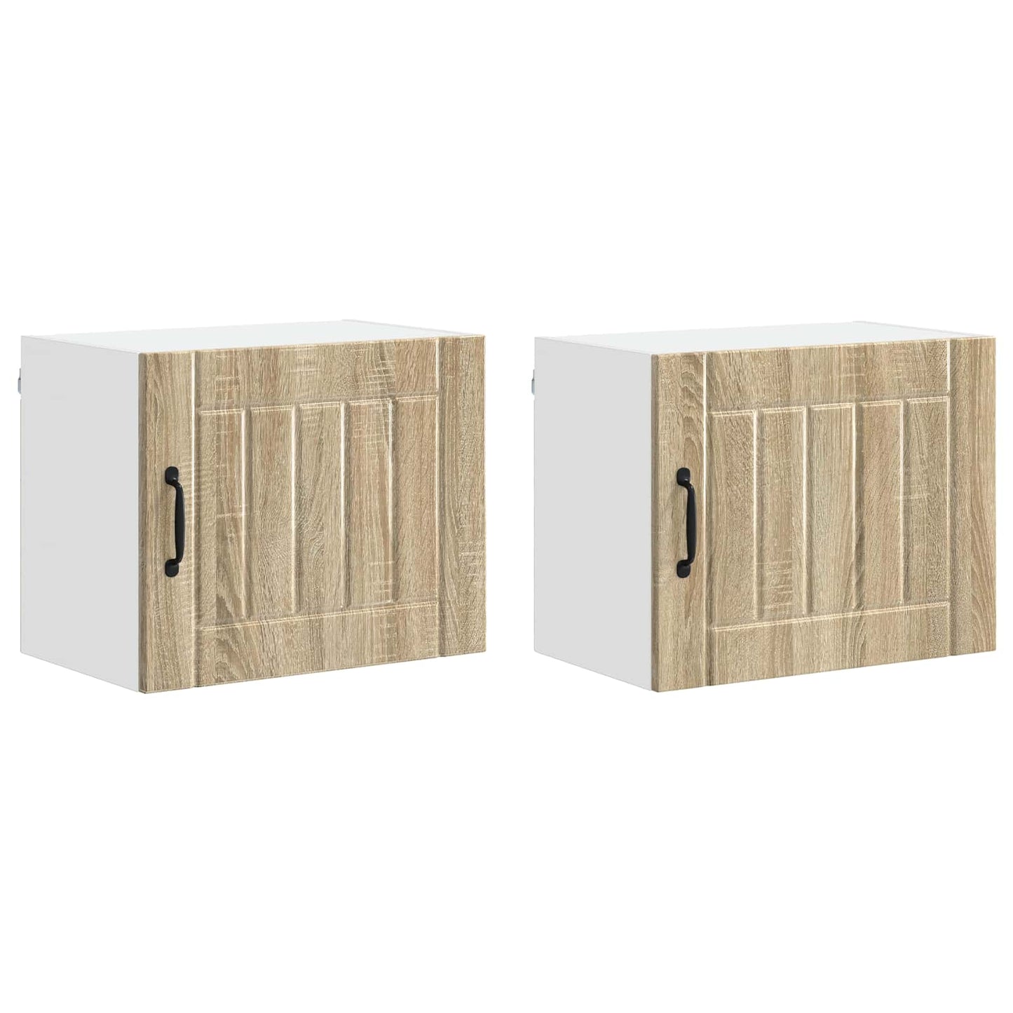 vidaXL Wall Cabinet LUCCA 2 pcs Sonoma Oak 50 x 31 x 40 cm